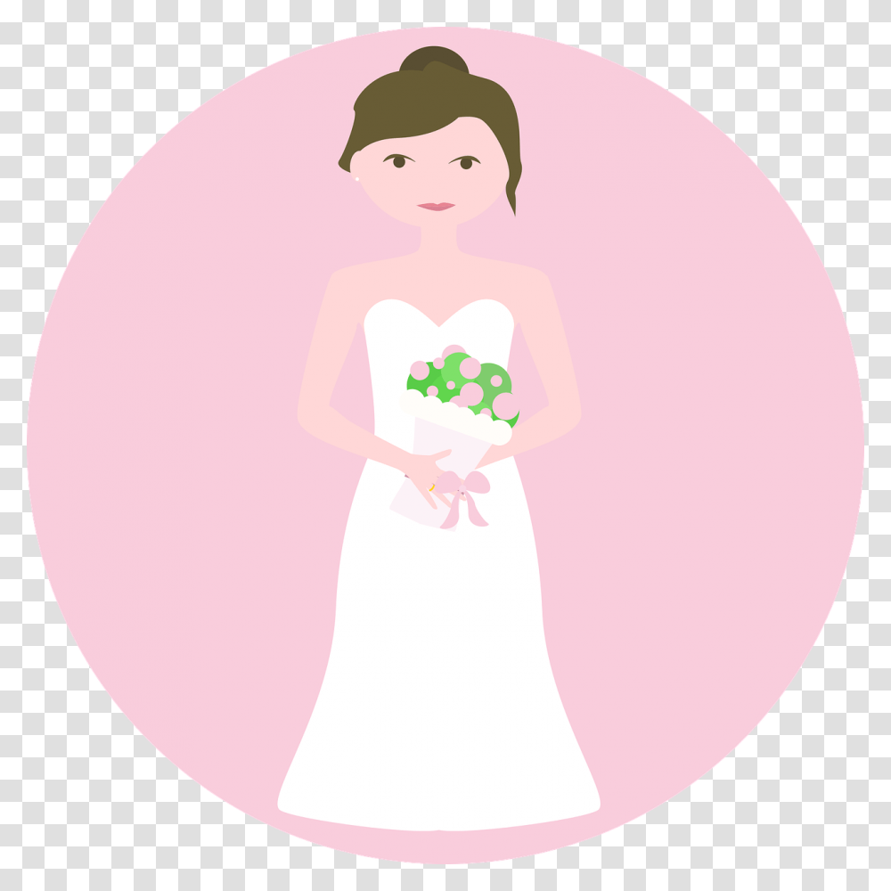 Wedding Dress Emoji, Female, Purple, Woman Transparent Png
