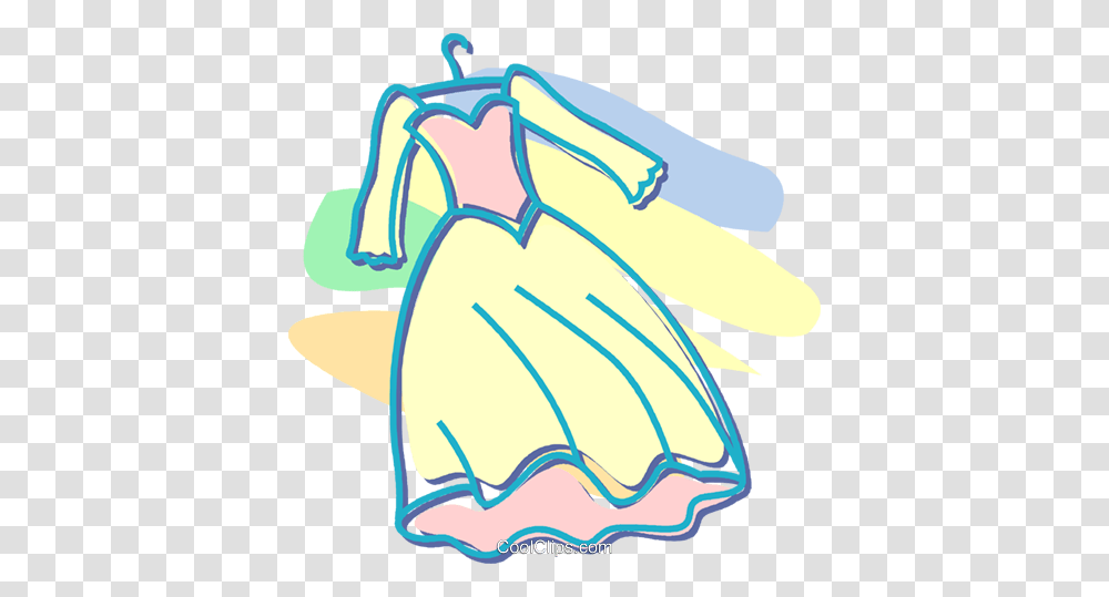 Wedding Dress Royalty Free Vector Clip Art Illustration, Hand, Drawing, Outdoors Transparent Png