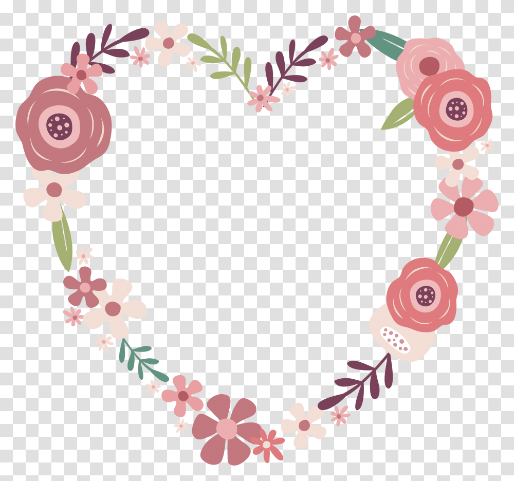 Wedding Flowers Dessin Couronne De Fleurs Rose, Floral Design, Pattern Transparent Png