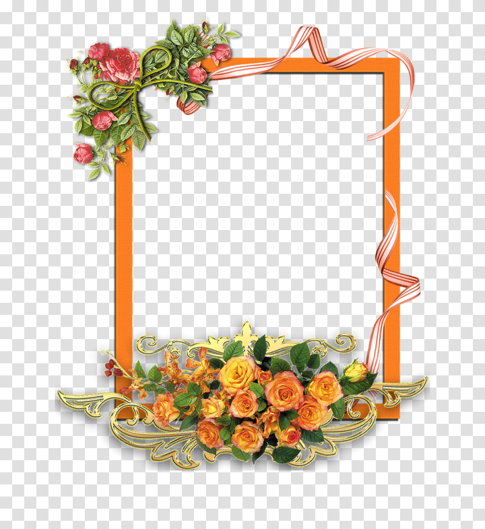 Wedding Flowers Frame, Floral Design, Pattern Transparent Png