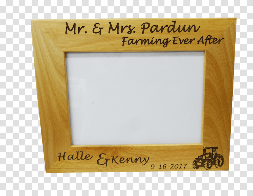 Wedding Frame Wedding Framelaser Etched Picture Hearing Heart, Text, White Board, Wood, Plant Transparent Png