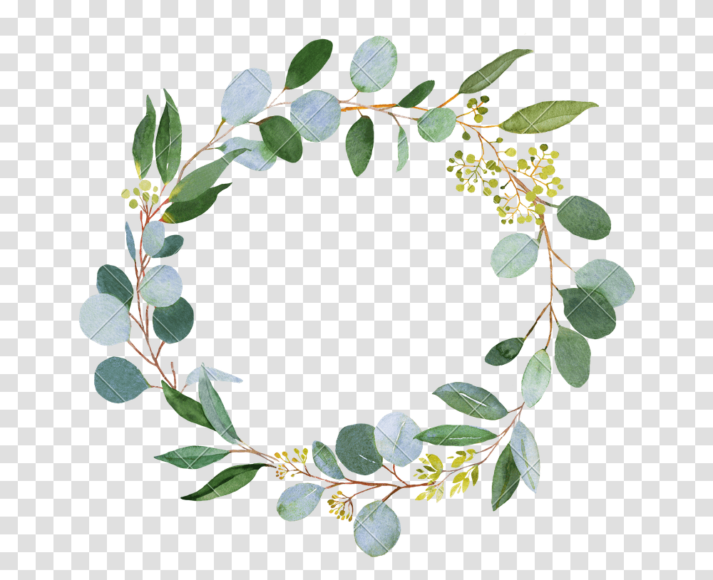 Wedding Greenery Wreath Watercolor Greenery, Plant, Leaf, Tree, Annonaceae Transparent Png