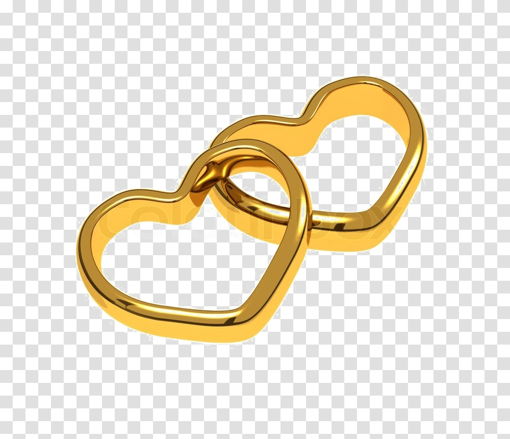 Wedding Heart High Quality Image, Gold, Ring, Jewelry, Accessories Transparent Png