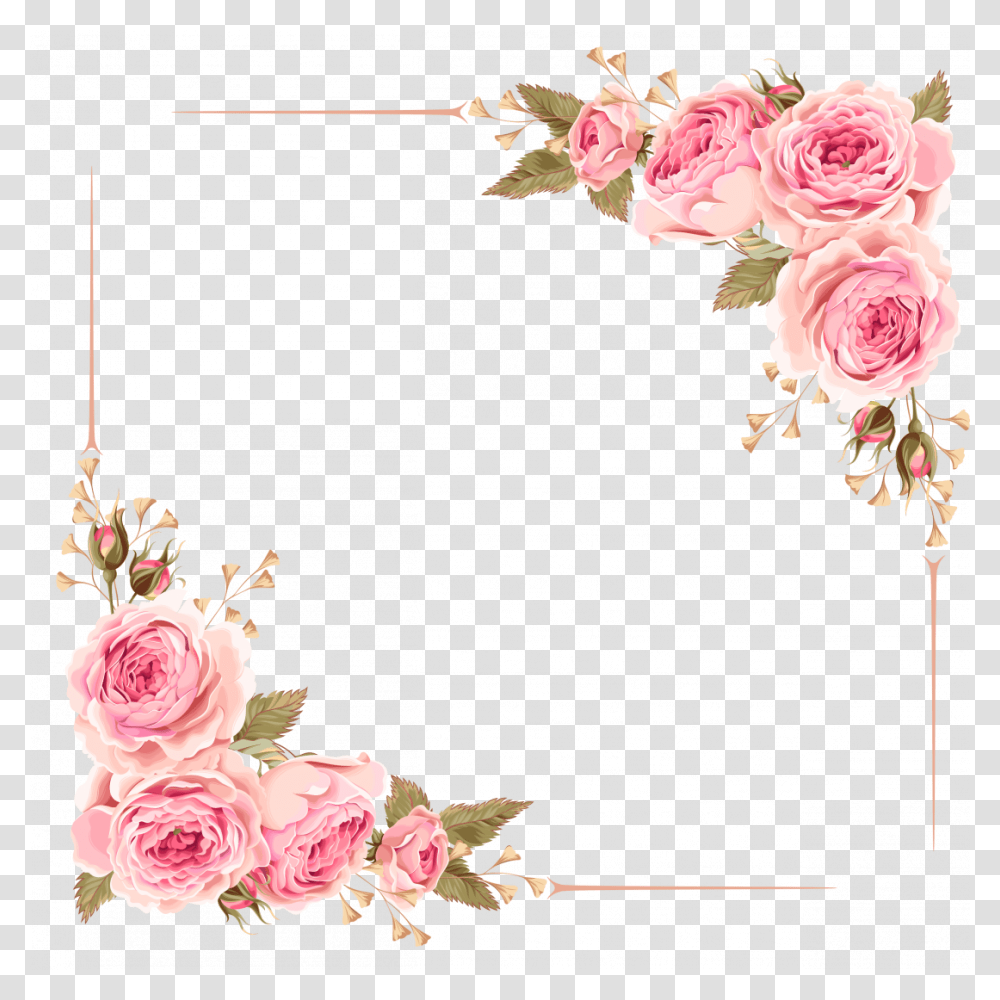 Wedding Invitation Border Card Vector Gold Borders Flower Frame Square, Floral Design, Pattern Transparent Png