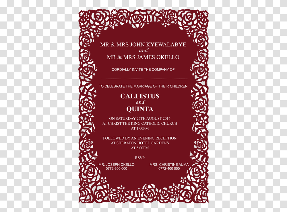 Wedding Invitation Card Design Wc 22 Wedding Invitation Card, Advertisement, Poster, Flyer, Paper Transparent Png