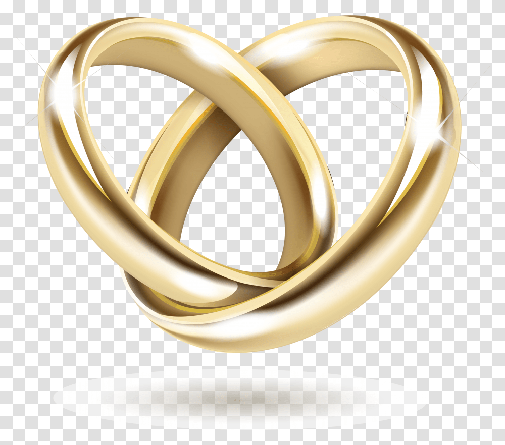 Wedding Invitation Gold Ring Gold Wedding Rings Transparent Png