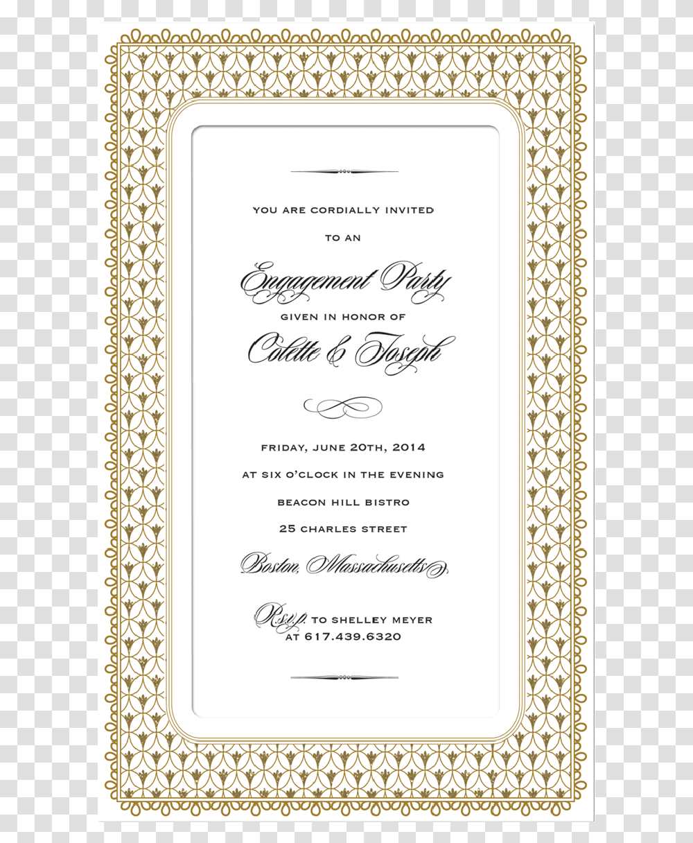 Wedding Invitation, Menu, Page, Lace Transparent Png