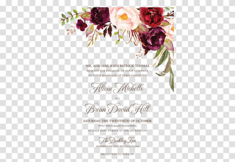 Wedding Invitations Invitaciones De Bodas En, Floral Design, Pattern Transparent Png