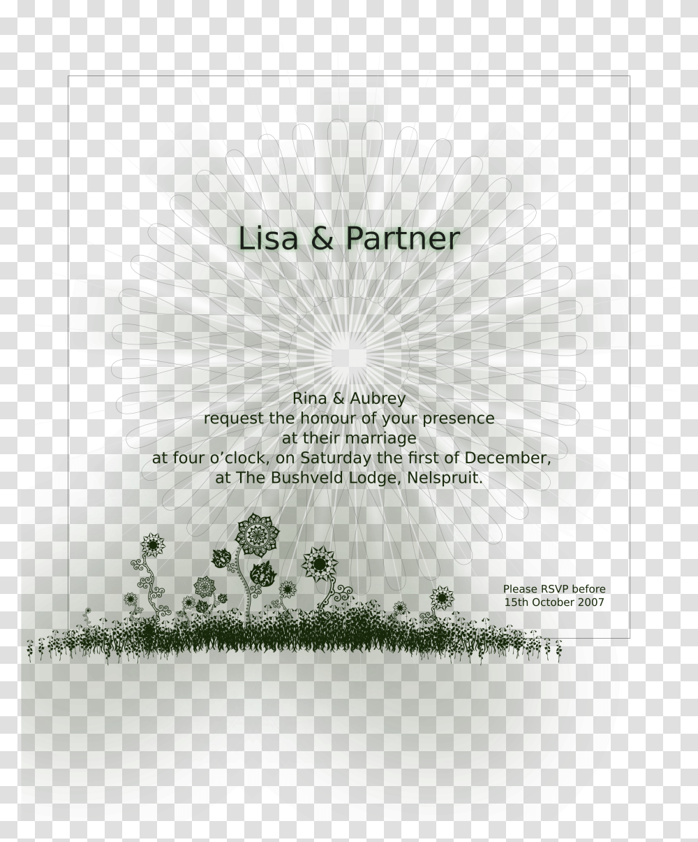 Wedding Invite Clip Arts Plant, Lighting, Nature, Pattern, Outdoors Transparent Png