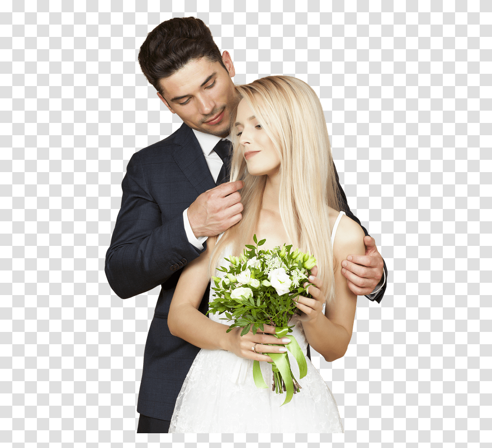 Wedding Marriage, Person, Plant, Robe Transparent Png