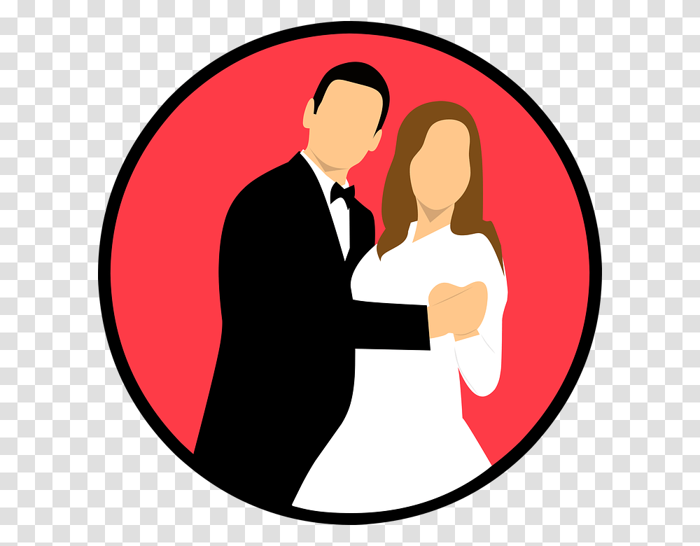 Wedding Married Icon Couple Bride Groom Heart Minus Sign Clip Art, Person, Hand, Performer Transparent Png