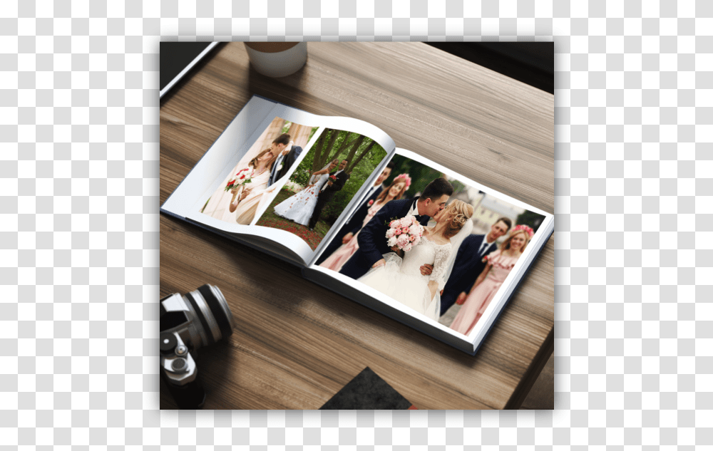 Wedding Photo Album P530d Photograph, Poster, Advertisement, Book, Person Transparent Png