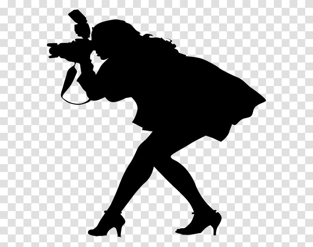 Wedding Photography Cliparts Girl With Camera Silhouette, Person, High Heel, Leisure Activities, Stencil Transparent Png