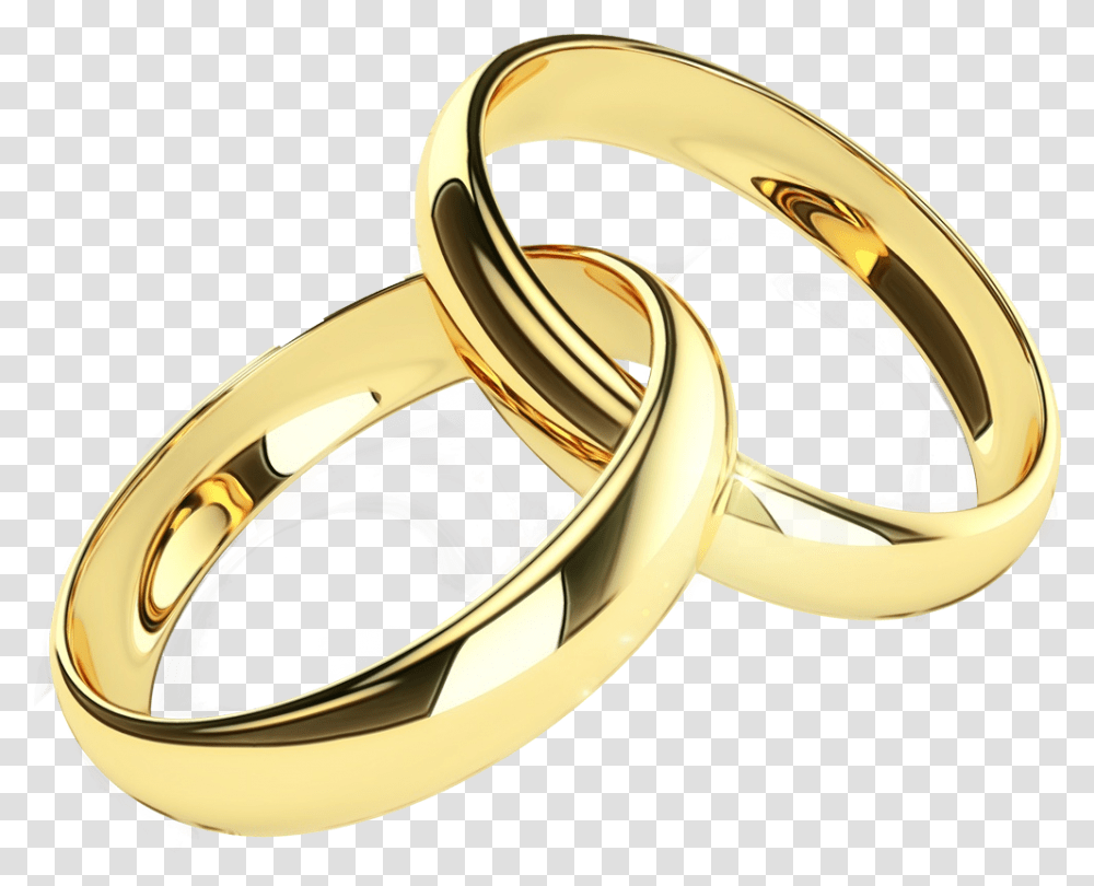 Wedding Ring Engagement Ring Interlocking Wedding Bands, Brass Section, Musical Instrument Transparent Png
