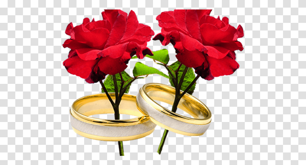 Wedding Ring Flowers Wedding Ring With Flower, Plant, Blossom, Ikebana, Art Transparent Png
