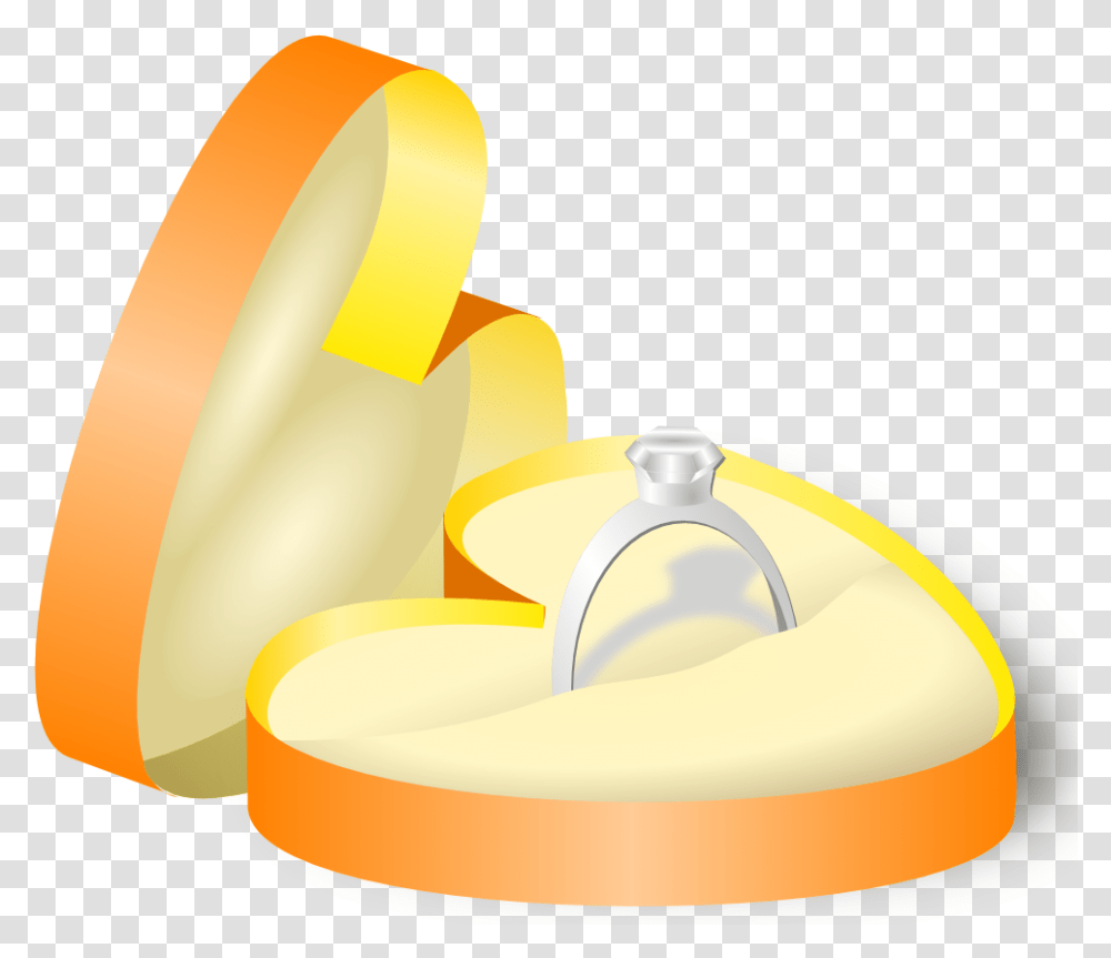 Wedding Ring In A Box Clipart Download Ring In A Box, Apparel, Gold Transparent Png