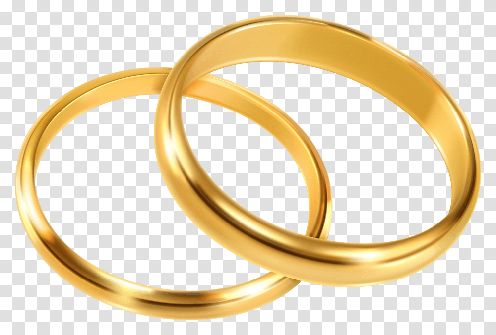Wedding Rings Clip Gold Wedding Bands Clipart Transparent Png