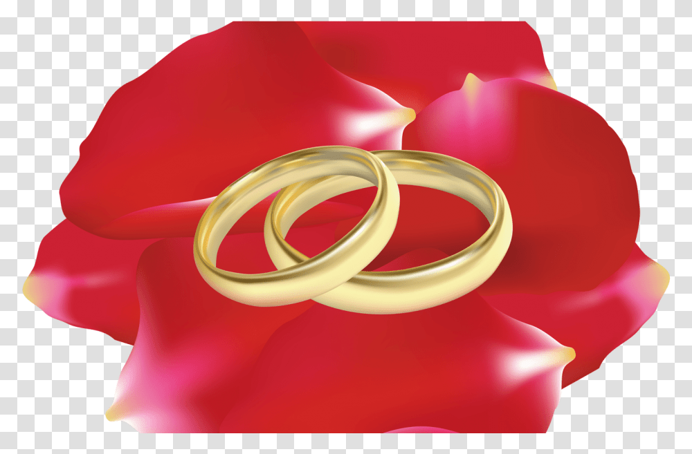 Wedding Rings In Rose Petals Clip Art Best Web Ring, Accessories, Accessory, Jewelry, Tree Transparent Png