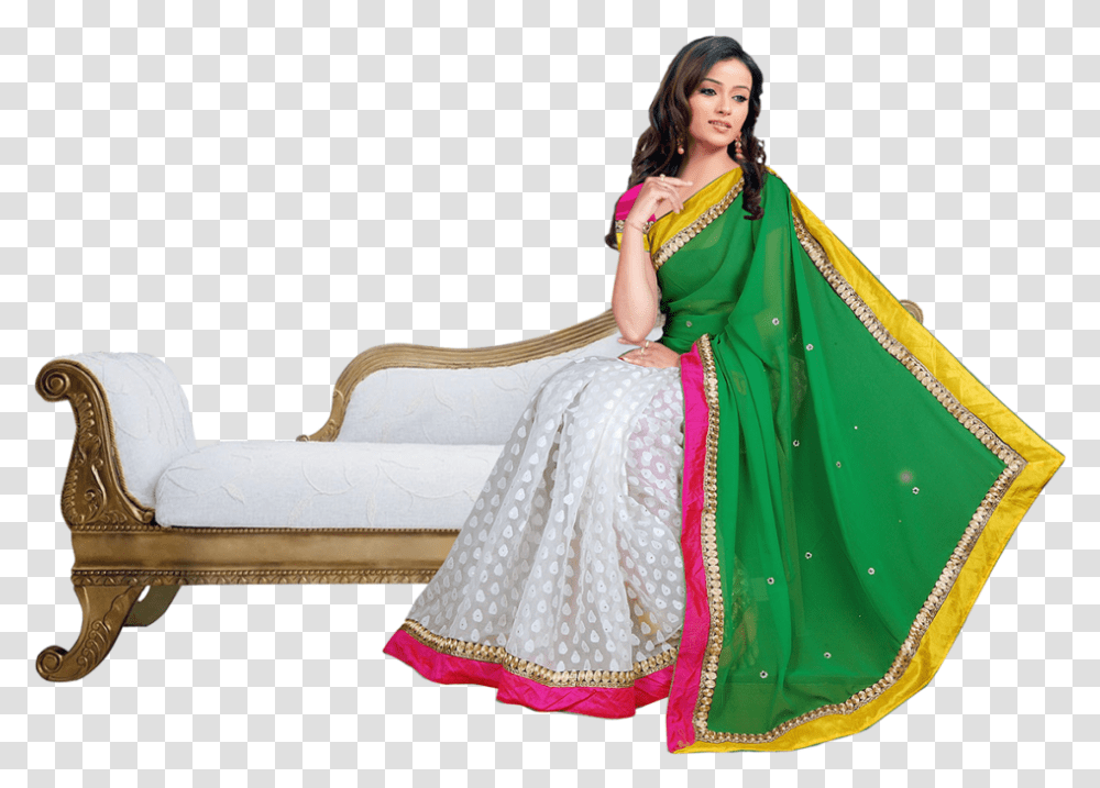 Wedding Saree Hd, Apparel, Sari, Silk Transparent Png