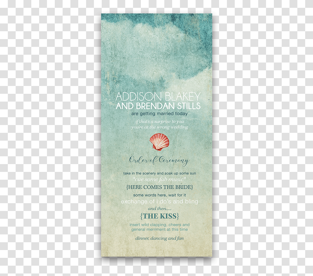 Wedding Seashell, Flyer, Poster, Paper, Advertisement Transparent Png