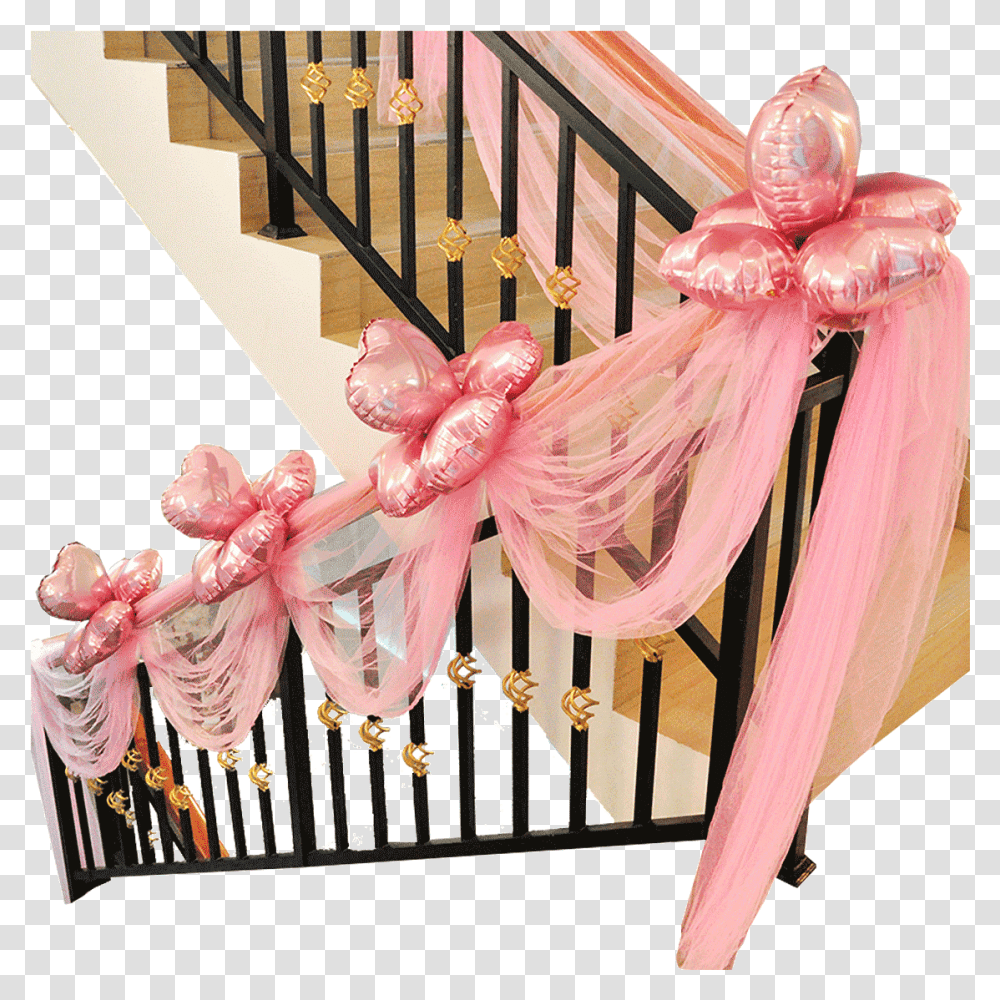 Wedding Supplies New Room Decoration Hi Word Stairs, Handrail, Banister, Crib, Furniture Transparent Png