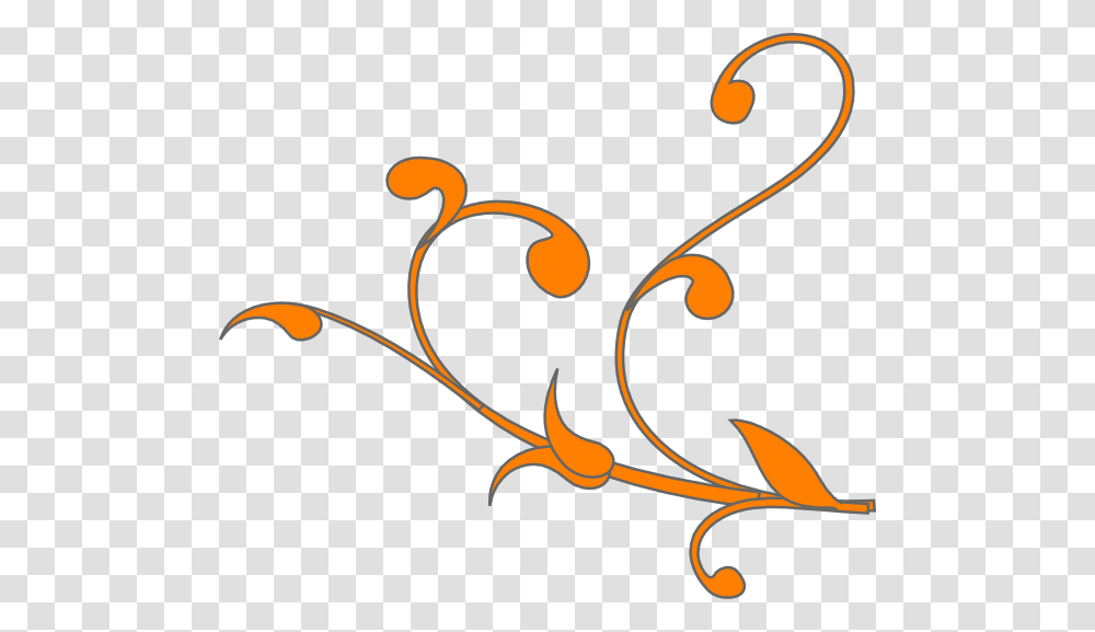 Wedding Swirl Clip Art At Clker Swirl Line Orange, Floral Design, Pattern, Dynamite Transparent Png