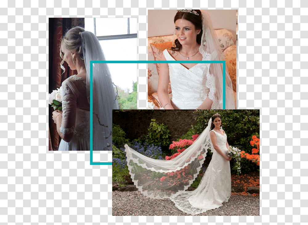 Wedding Veils Bride, Person, Robe, Fashion Transparent Png