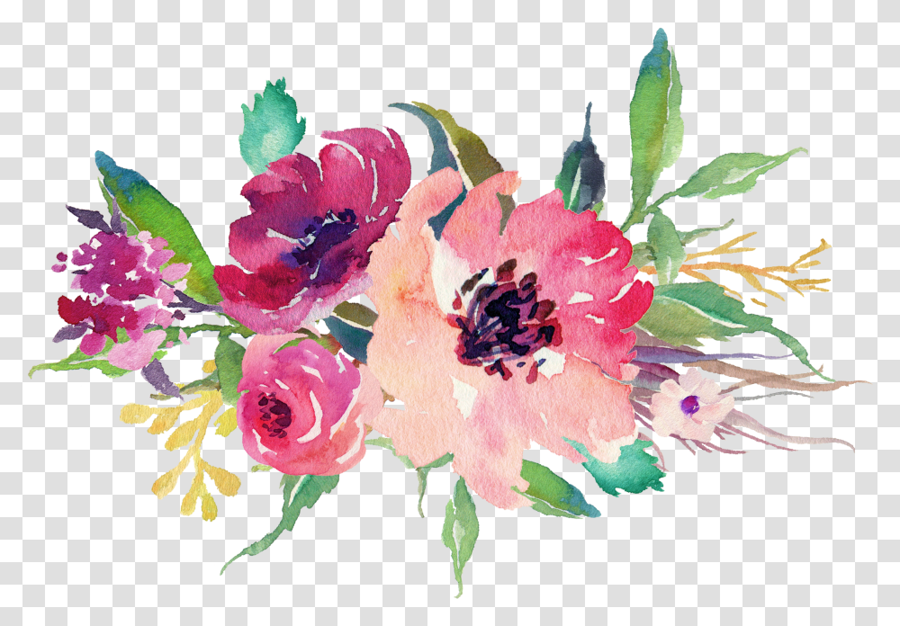 Wedding Watercolor Flower Transparent Png