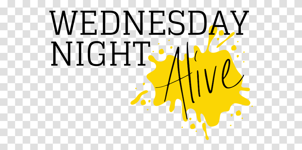Wednesday Night Alive, Calligraphy, Handwriting, Label Transparent Png