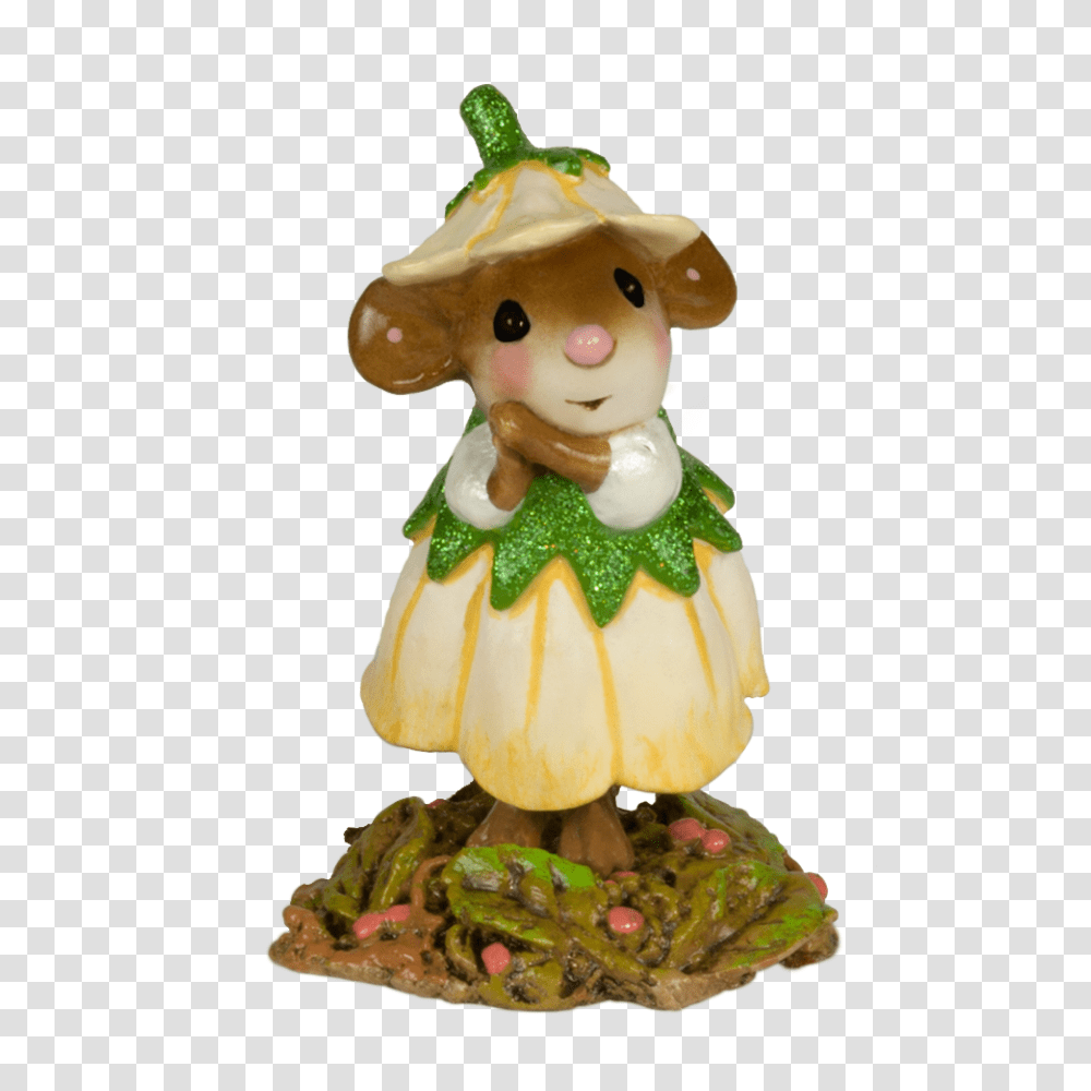 Wee Flower Mouse Of The Month, Figurine, Plant, Toy, Produce Transparent Png