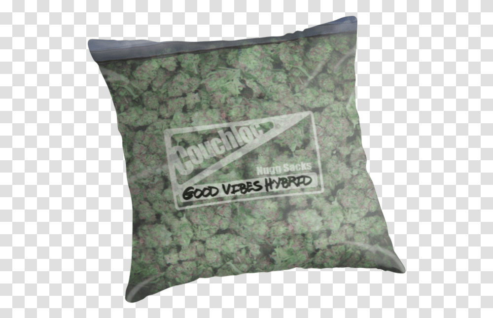 Weed Bag Bag Of Weed, Pillow, Cushion Transparent Png