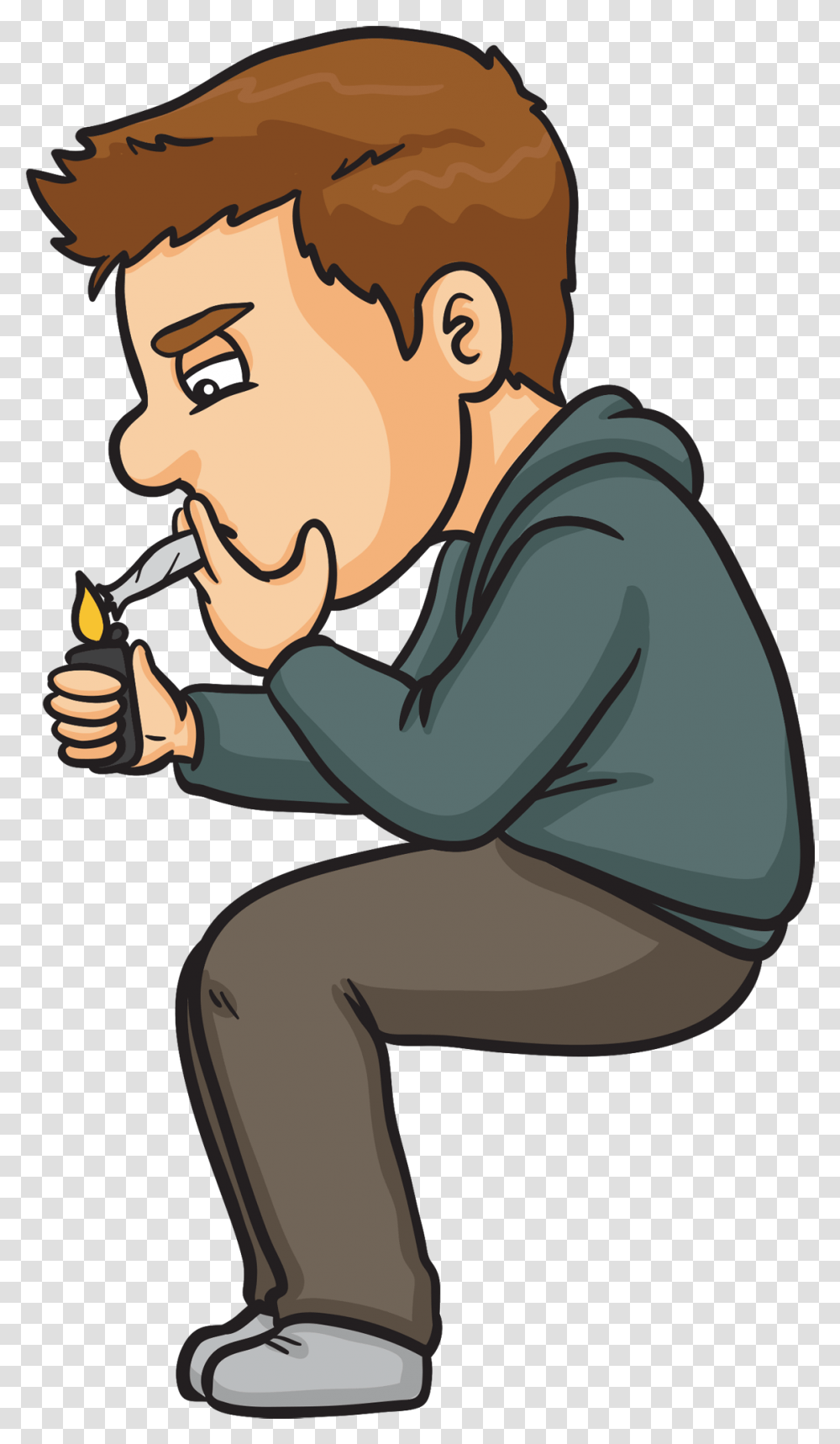 Weed Clipart Rolling Cartoon Person Smoking Weed, Finger, Eating, Food, Outdoors Transparent Png
