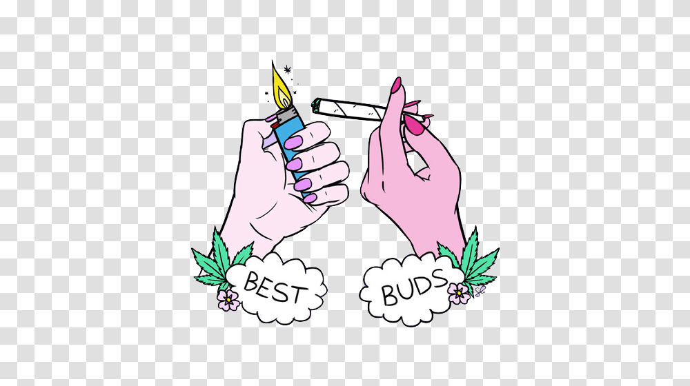 Weed, Hand, Plant, Drawing Transparent Png