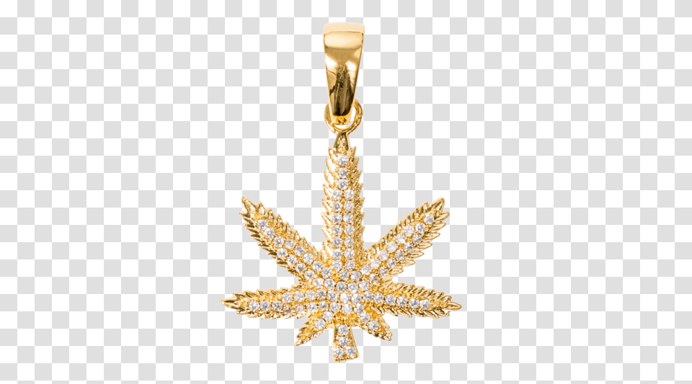 Weed Leaf In Yellow Iced Out Chain, Chandelier, Accessories, Pendant, Jewelry Transparent Png