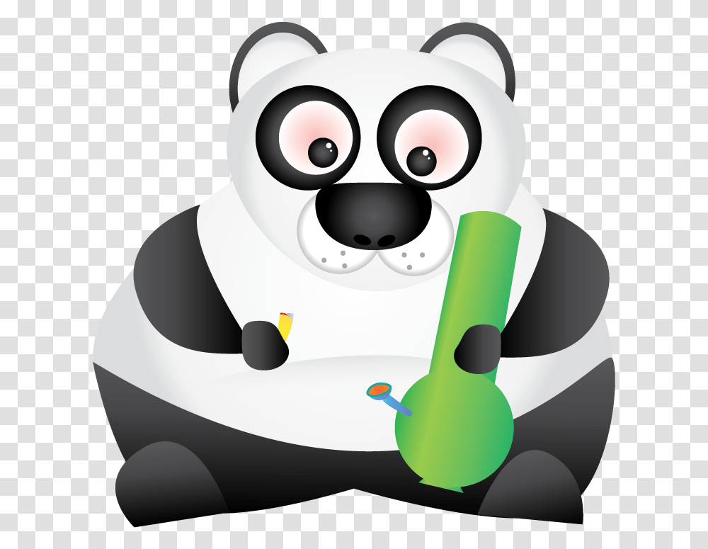 Weed Smoke Panda Download Giant Pandas Smoking, Toy, Plant Transparent Png