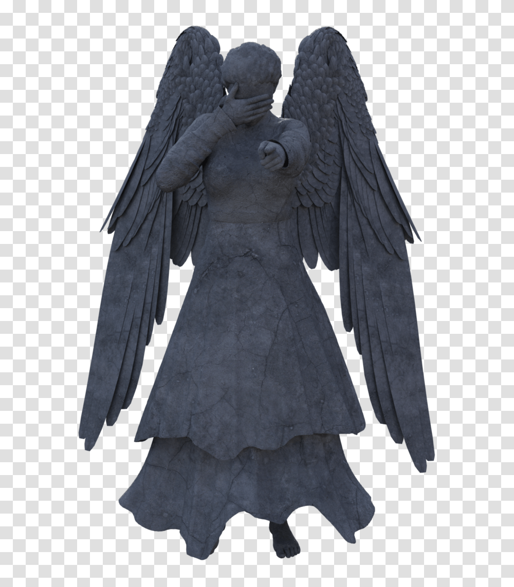 Weeping Angel, Statue, Sculpture, Archangel Transparent Png