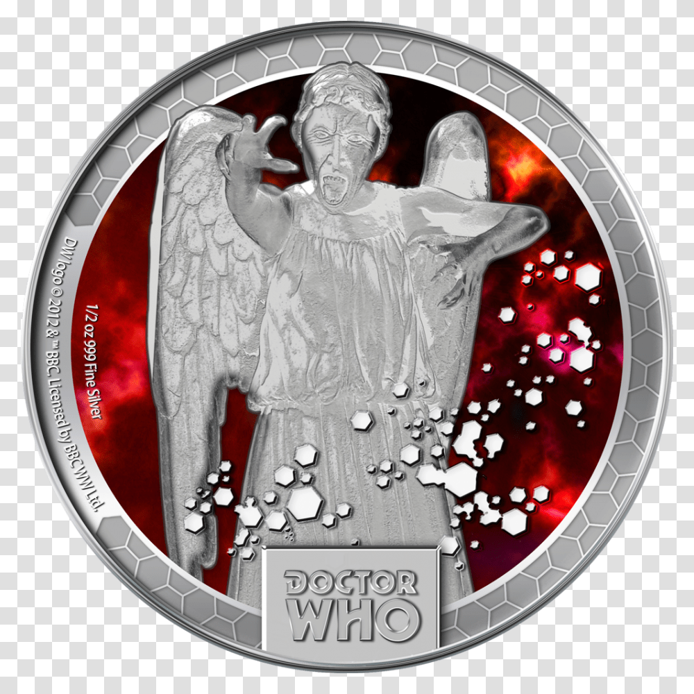 Weeping Angel Circle, Logo, Trademark, Coin Transparent Png