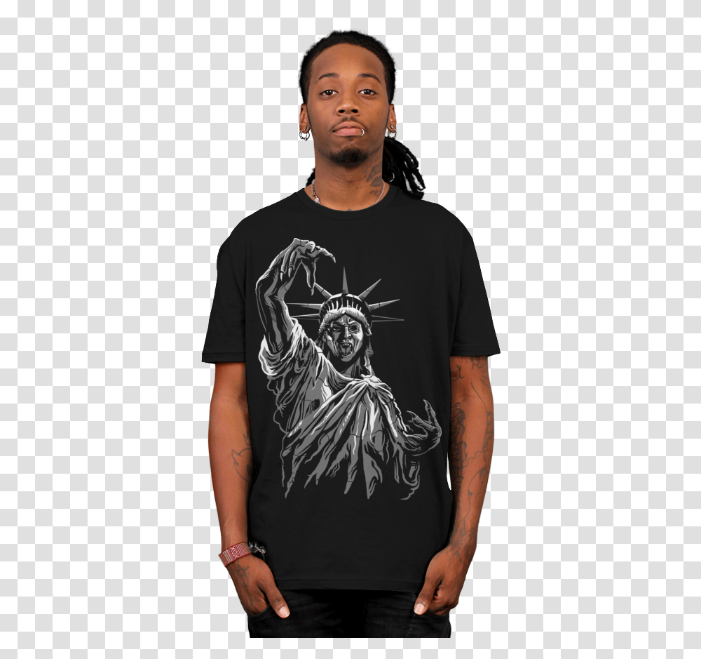 Weeping Angel Vintage T Shirt Men Outfit, Apparel, Skin, Person Transparent Png