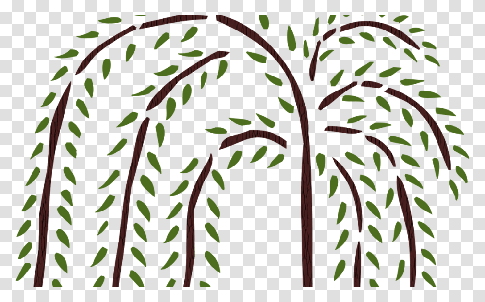 Weeping Drawing Trees Weeping Willow Drawing, Plant, Fern, Veins, Architecture Transparent Png