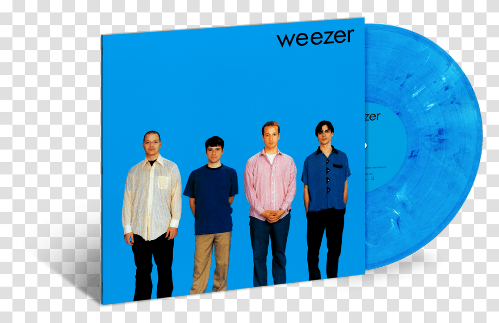 Weezer Blue Album Blue Vinyl, Apparel, Shirt, Person Transparent Png