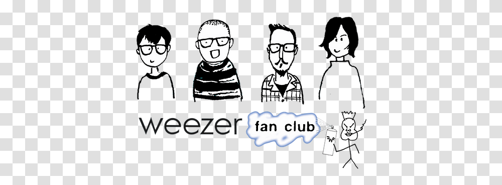 Weezer Fan Club Sharing, Stencil, Text, Poster, Person Transparent Png