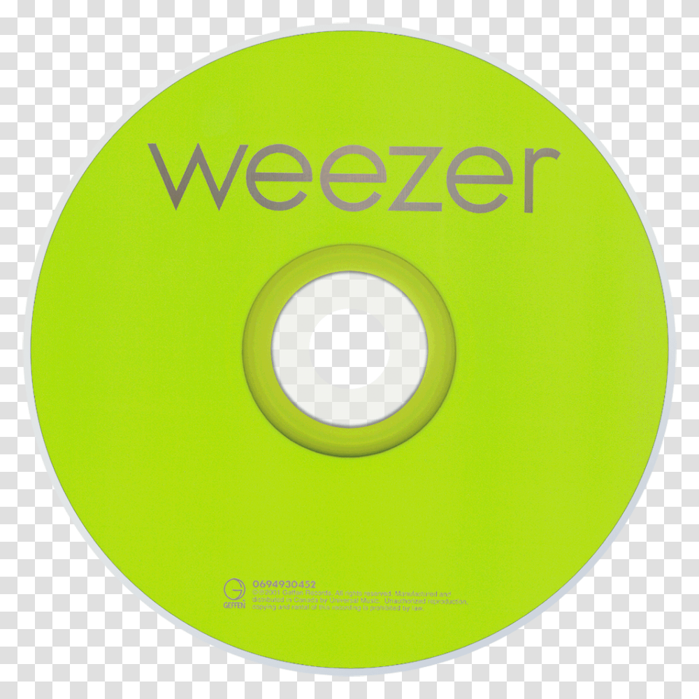Weezer Green Album Cd, Disk, Dvd Transparent Png