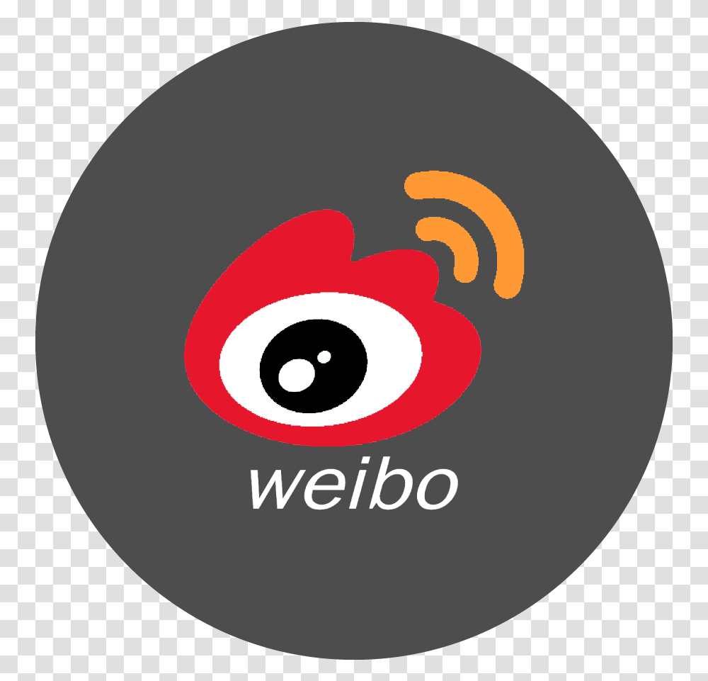 Weibo Logo Circle, Text, Label, Symbol, Trademark Transparent Png