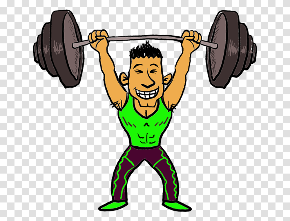 Weight Clipart Lift Weight Weight Lifting Cartoon, Person, Human, Working Out, Sport Transparent Png