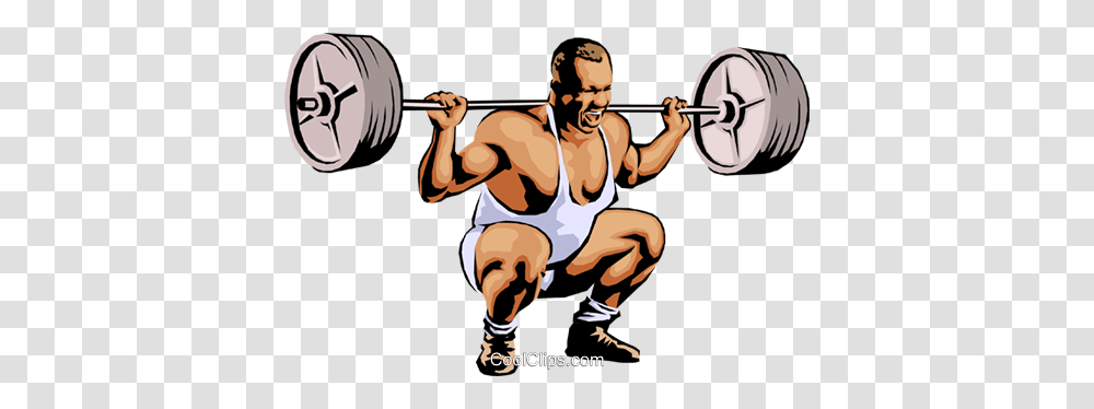 Weight Lifter Royalty Free Vector Clip Art Illustration, Person, Working Out, Sport, Fitness Transparent Png