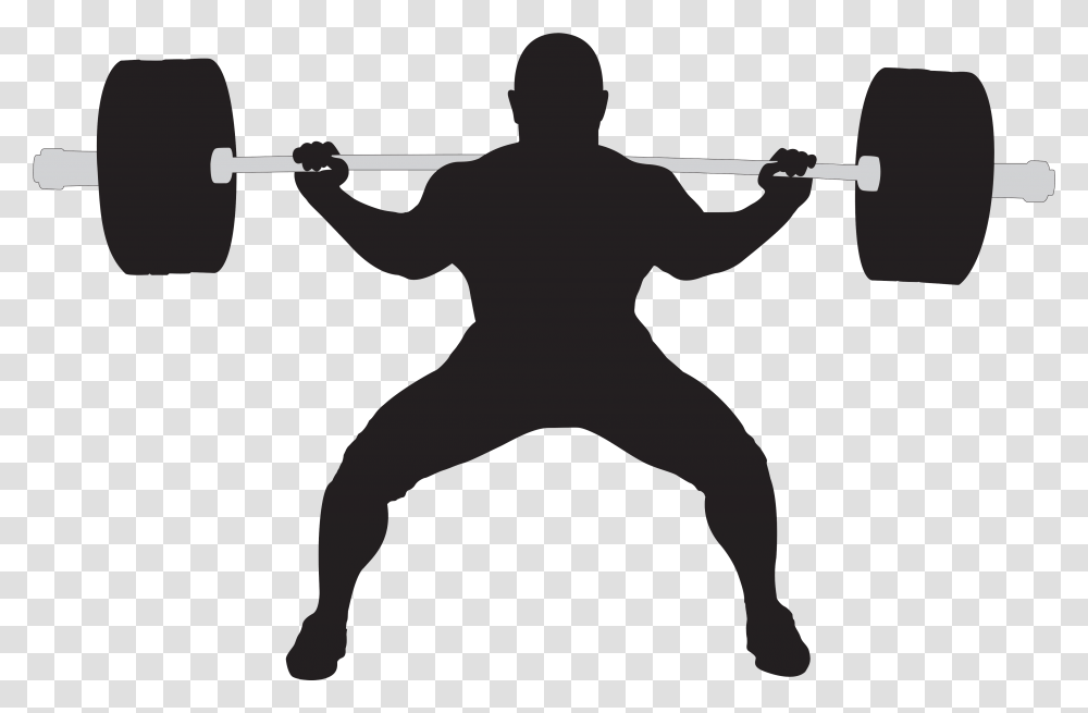 Weight Lifting Squat Clipart, Person, Human, Ninja, Duel Transparent Png