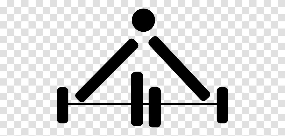 Weight Lifting Symbol Clip Art, Triangle, Sign, Silhouette Transparent Png
