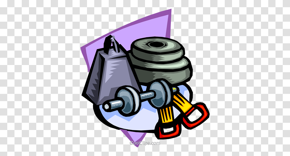 Weight Training Royalty Free Vector Clip Art Illustration, Machine, Motor, Lawn Mower, Tool Transparent Png