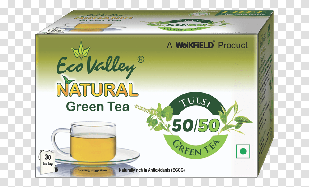 Weikfield Eco Valley Natural Green Tea Tulsi 30 Tea, Vase, Jar, Pottery, Plant Transparent Png