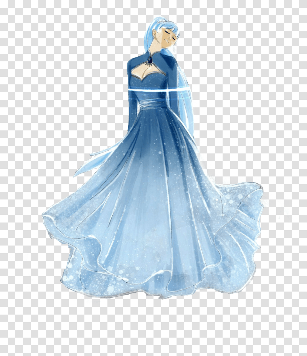 Weiss Rwby Gown, Evening Dress, Robe, Fashion Transparent Png